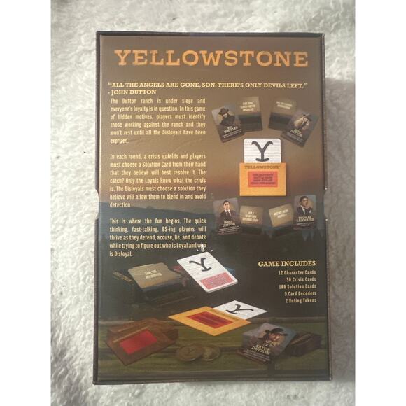 Wilder Yellowstone Party Game – Social Game of Accusations, Betrayal and Fun-NWT - Picture 2 of 5